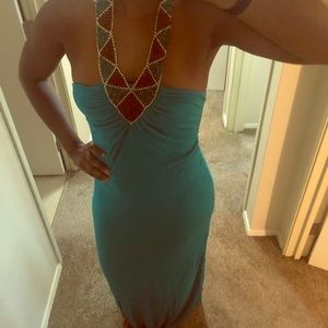 Beaded maxi dress